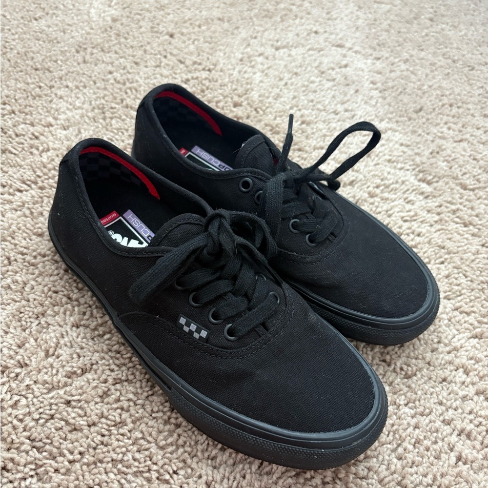 Vans Men's Black Lace-Up Sneakers